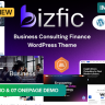 Bizfic  Business Consulting & Financial Advisors Modern WordPress Theme Free Download